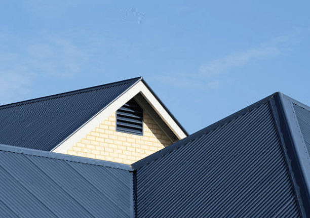 metal blue roof